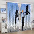 thumbnail image 4 of Basketball Blackout Curtains for Boy,Sports Theme Athlete Arena Dunking Art Grommet Print Rod Pocket Window Treatments Drapes for Teens Men Gym Playroom Decor 52" W X 84" L, 4 of 6