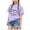 Purple, variant on CYRBOKO Girls Outfit Sets, Short Sleeve Elastic Waist Summer Cotton T-shirts and Shorts Beige Size 7-8 T