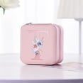 thumbnail image 2 of Bdday P U Simples Storage Jewelry Box 26 Printed Letter Jewelry Box Portable Jewelry Storage Box Earrings Ring Box, 2 of 3