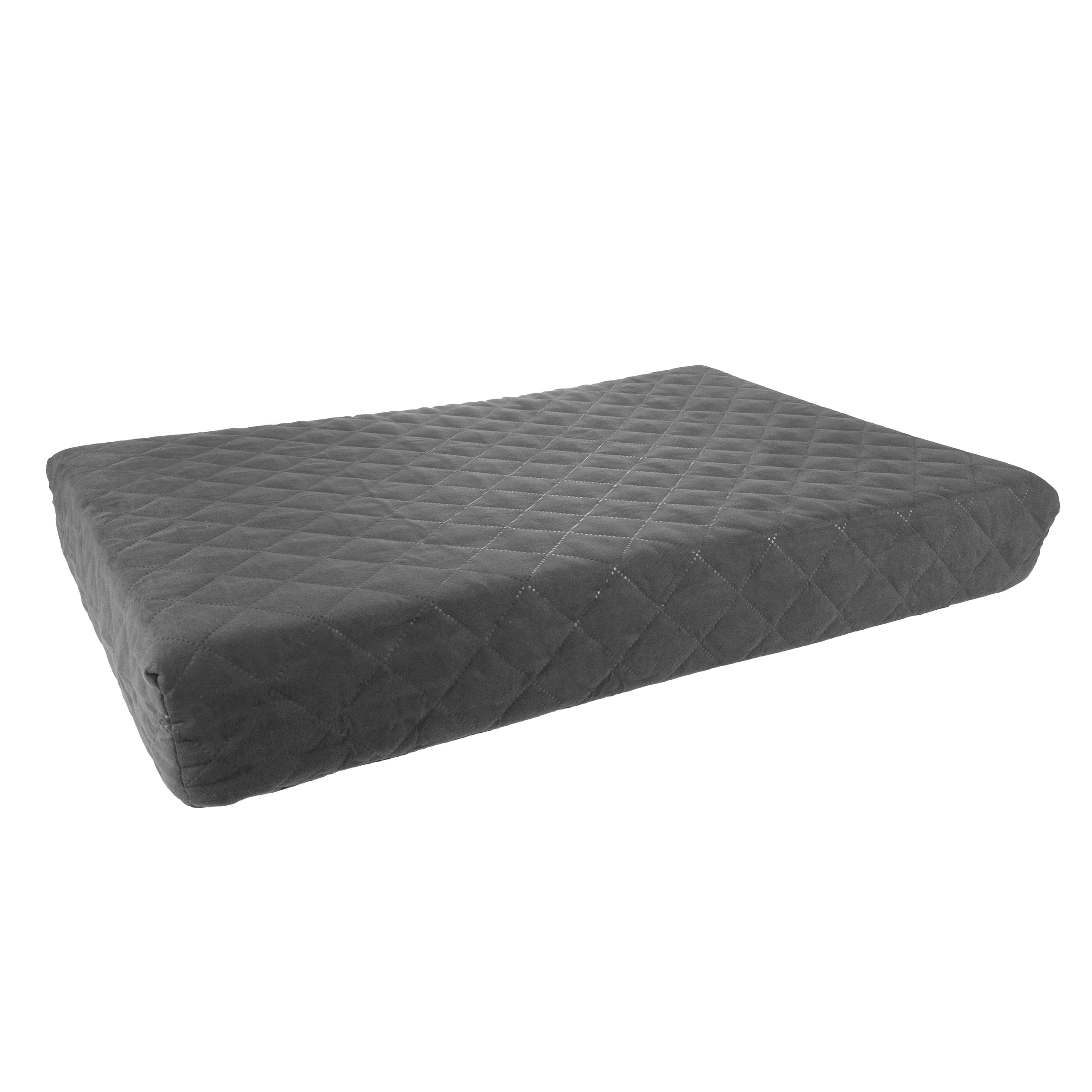 Waterproof Dog Bed – 2-Layer Memory Foam Dog Bed with Removable Machine Washable Cover – 30x21 Dog Bed for Medium Dogs up to 45lbs by PETMAKER (Gray)