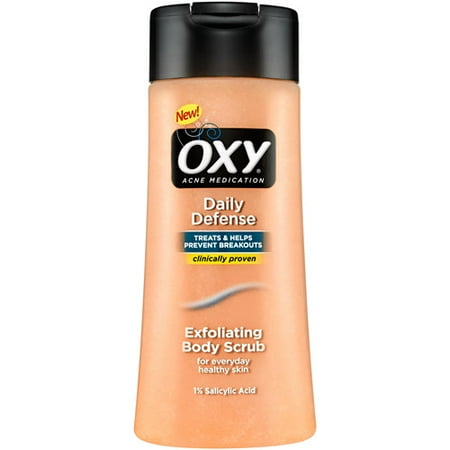 oxy scrub exfoliating acne treatment oz body