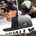thumbnail image 4 of Gorro de camionero Grace Folly Black Fade Snapback de malla unisex, 4 of 8