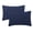 Navy Blue, variant on iMaylex Egyptian Cotton Zipper Pillowcases, Soft and Breathable Pillow Case, Set of 2, Grey, Standard, 20" x 26"