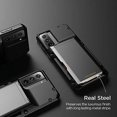 thumbnail image 2 of VRS Design Phone Case for Galaxy S21 (2021), [Damda Glide Pro] Premium Sturdy Wallet Phone Case with Card Holder (Black), 2 of 8
