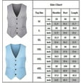 thumbnail image 2 of Chaleco de traje ajustado para hombre Chaleco informal formal Chaleco de un solo pecho, 2 of 2