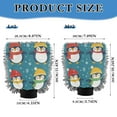 thumbnail image 3 of Qxltty Colorful Scarf Penguin Pattern Car Wash Mitt 2pcs Scratch Free Lint-Free Antistatic Microfiber 8.07×11.8in, 3 of 8