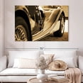 thumbnail image 2 of Elephant Stock Sepia Vintage Car Wall Art - Horizontal Canvas Wall Art - Living Room Wall Decor - Transportation Canvas - Brown And Black Decor - 51" x 34", 2 of 7