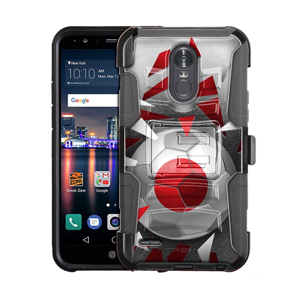 LG Stylo 3 Armor Hybrid Case Soccer Ball Japan Flag by Trek Media Group