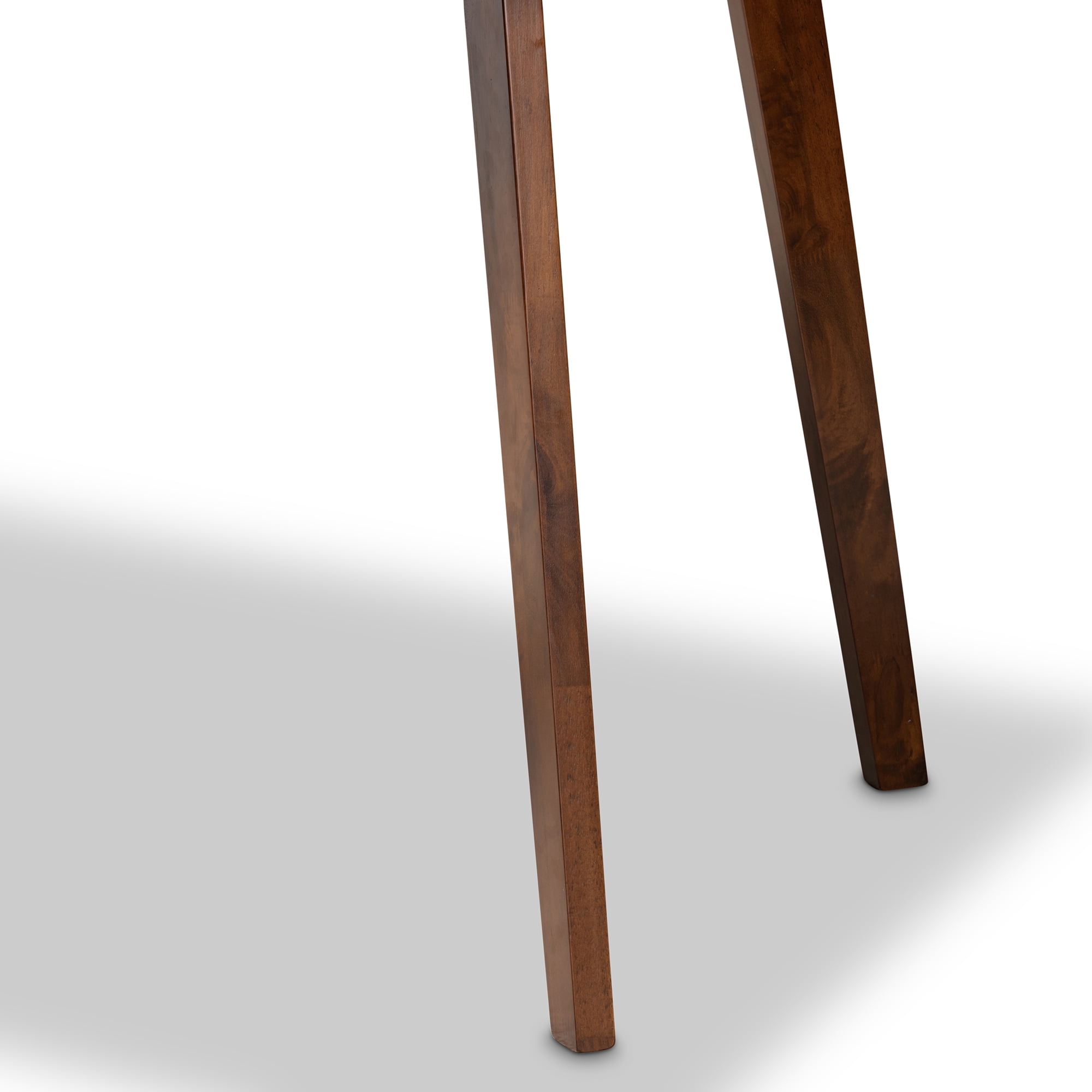 Baxton Studio Britte Mid-Century Modern Transitional Walnut Brown Finished Rectangular Wood Dining Table