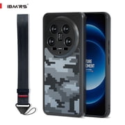 ibmrs For xiaomi 14 ultra case, Translucent Slim Shockproof Phone Cover (Camo Black)