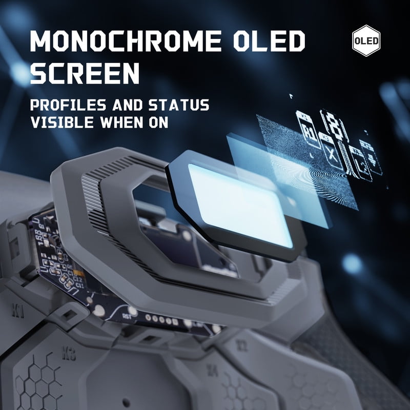 eXtremeRate BEYOND Kit for PS5 Edge - OLED Display Paddles w/ 4 Remappable Buttons & Rubberized Grip (New Hope Gray & Classic Gray)