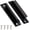 Black, variant on 2 Pcs Sliding Door Handles, Aluminum Alloy Curved Handle Balcony Door Handle Door Pull Handle with Screws for Drawers Windows Screens Cabinets Wardrobes Cupboard Sliding Doors (Black)
