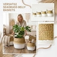 thumbnail image 3 of Olive Tree Basket – Wicker Seagrass Planter for Tall Indoor Faux Plants, Decorative Rattan Basket Cover for Houseplants, Snake Plant, Monstera, 4.7-13.8 Inch Pots, 3 of 8