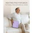 thumbnail image 4 of Aship Electric Heating Pad for Neck and Shoulders, Heating Pad for Back Pain & Period Cramps Relief - Christmas Gifts for Women Men Mom Dad, 10 Heat Settings, ETL Certified, 12"x24", Purple, 4 of 7