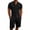 🔥 Black, variant on Gifts Men's Solid Color Button Pocket Short Sleeve Turndown Collar Top and Pocket Elastic Waist Shorts Set, Fashion Two-Piece Outfit, Comfortable Casual Summer Loungewear for Daily Wear Pink M