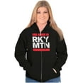 thumbnail image 3 of Colorado Rocky Mountains Hiking Trip Unisex Fleece Graphic Zip Up Hoodie Brisco Brands 2X, 3 of 5