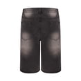 thumbnail image 5 of FRSASU Men's Baggy Jean Shorts Mid Waist Vintage Denim Shorts Casual Knee Length Slim Fit Denim Short Streetwear Gray, 5 of 7