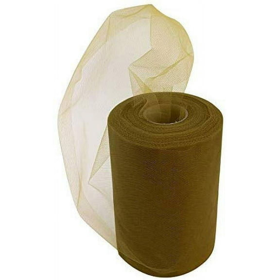 Olive Green Tulle Fall Decor - 6" x 100 Yards, St. Patrick's Day, Fall, Thanksgiving, Christmas