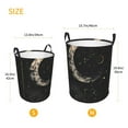 thumbnail image 3 of Balery Abstract Starry Sky Moon Cesta de ropa redonda con asas, impermeable, independiente, para ropa, juguetes, dormitorio y familia-Medium, 3 of 6
