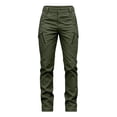thumbnail image 7 of MVRLSH Women's Wide Leg Pants Linen High Waist Elastic Trousers With Side Pockets Suitable for Work And Vacation Daily Outfits Stretch Dress Casual Flowy Palazzo Pants Green - XXXL, 7 of 7