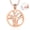 Rose Gold, variant on Tree of Life Urn Necklaces for Ashes Cremation Jewelry Stainless Steel Memorial Keepsake Jewelry with Funnel Filler for Women Men