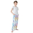 thumbnail image 4 of FORMRS Kids Pajama Pants with Pockets Size 13-14Y Boys Lounge Sleep Bottoms, Watercolor Ice Cream Pattern, 4 of 8