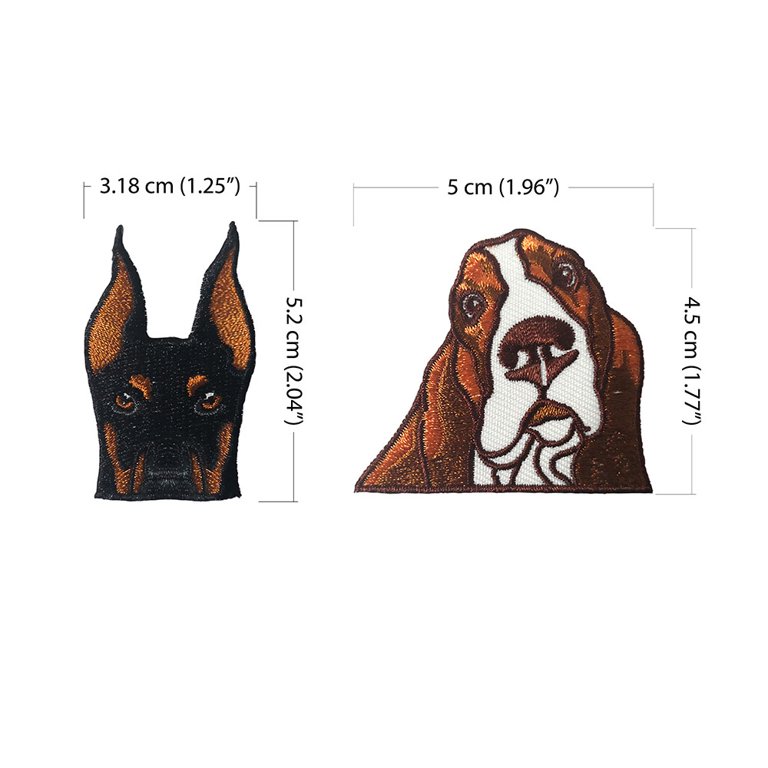 2pcs/set Diy Embroidered Iron-on Patch Stickers For Clothes, Pants