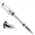 thumbnail image 1 of Fountain Pen, Large Capacity Design Refillable Fountain Pen High Transparent Plastic Nib Ink Pen Present for Holidays Christmas Birthdays All Occasions, 1 of 7