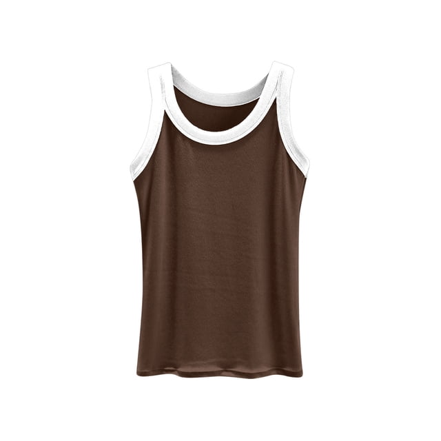 Posijego Summer Womens Ribbed Tank Tops Sleeveless Camisoles Bottom Base Undershirts Women Clothes