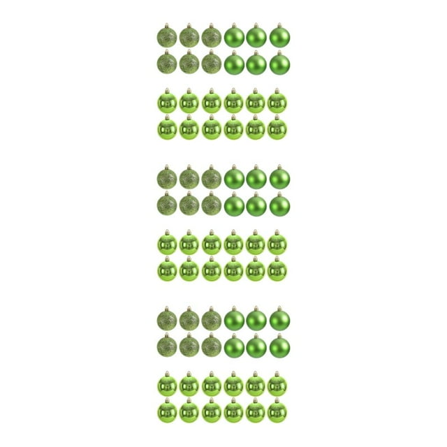 Transemion 24pieces Effective Decoration Balls Easy To Christmas Essentials Durable fruit green 3Set