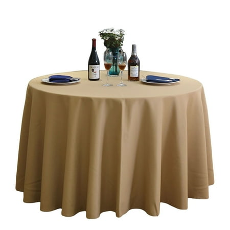 

Large Round Tablecloth Classic Solid Color Tablecloth Double-sided Satin Circle Table Cover For Dining Hotel Restaurant Party Banquet Wedding-A-260cm