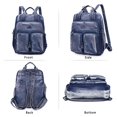 thumbnail image 3 of Mochila Angel Kiss de piel suave lavada para mujer, 3 of 8