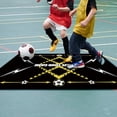 thumbnail image 4 of YSTIANN Diatomite Soccer Training Mat - 24x35 Inch Non-Slip Football Practice Pad, Indoor Quiet Footwork Exercise Mat for Home Use, Dirt Resistant Skills Development Mat WJ94-5171, 4 of 7
