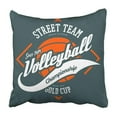 thumbnail image 1 of WOPOP Label With Ball And Arrows For Volleyball Sport Game Sportswear Athletic For Street Pillowcase Cover 16x16 inch, 1 of 1