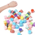 thumbnail image 4 of Perlas Ladaypoa de resina, 8 mm, rayas, colores mezclados, 300 unidades, 4 of 7