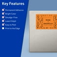 thumbnail image 3 of Avery Printable Rectangle Labels, Bright Orange, 5" x 6", 20ct, 3 of 11