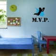 thumbnail image 3 of Holiday Gift Boys M.V.P Active Sports Wall Decal Decoration Sports Athlete M.V.P lettering Vinyl Wall Decal Lasts Years and Easily Removable - Size: 34 in x 31 in, 3 of 3