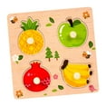 thumbnail image 4 of Kuntesetty Wooden Peg Puzzle Matching Game Shape Matching Board for Game Learning Trips fruit, 4 of 9
