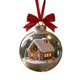 thumbnail image 1 of Adorno navideño, decoración plana de acrílico, adorno festivo con escena de cabaña, colgante ligero de 8 cm para árbol de Navidad, decoración estacional, 1 of 5