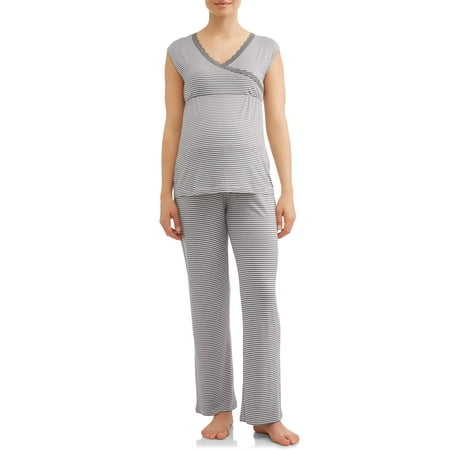Nurture by Lamaze Maternity nursing sleeveless top and pants sleep set- Available in Plus