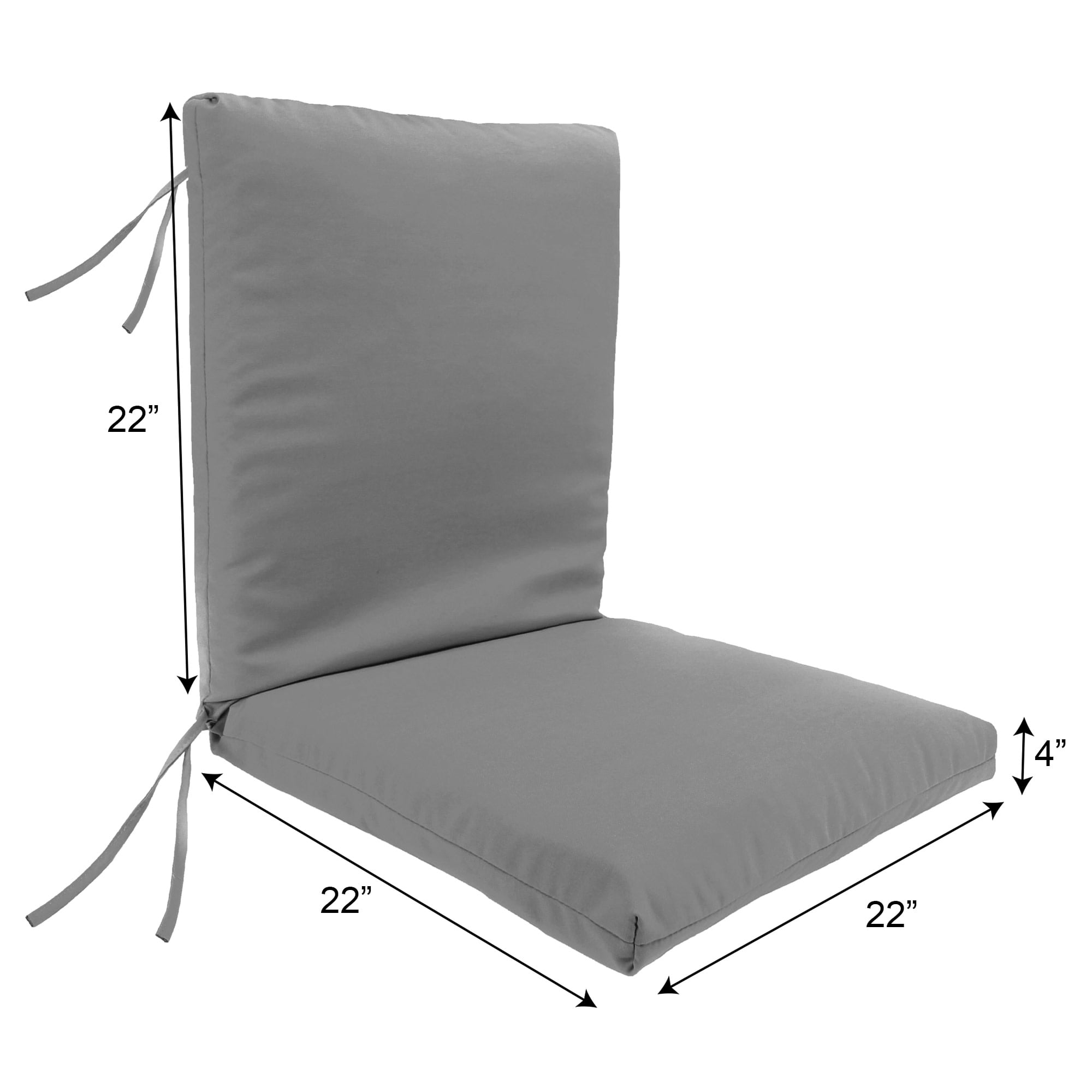 Jordan Manufacturing 44" x 22" Hydrangea Midnight Navy Floral Rectangular Outdoor Chair Cushion with Ties
