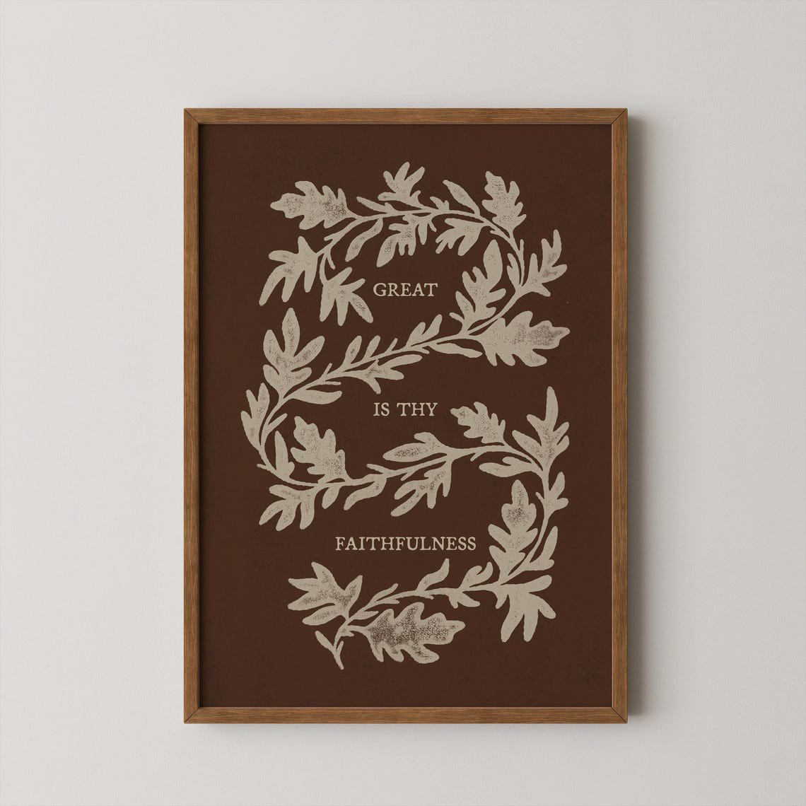 Rustic Hymnable Great is Thy Faithfulness Fall Thanksgiving Wall Art