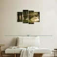 thumbnail image 2 of Elephant Stock All Aglow Path Wall Art - Horizontal Multi Panel Canvas - Living Room Wall Decor - Nature Multi Panel - Black And Green Decor By D. Burt - 30" x 18", 2 of 4