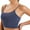Navy, variant on VENUZOR Women’s Longline Sports Bra Tank Padded Camisole Bras for Women Workout Yoga Bras Vest Gym Running
