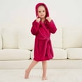 thumbnail image 5 of Girl's Fleece Robes with Hood, Kids Soft Premium Fuzzy Bathrobe for Boys Gifts, Boys Fleece Robe, 2-12 Years, 5 of 7