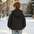 thumbnail image 5 of Xdegoge Boys Winter Coat Hooded Puffer Jacket Fleece Lined Warm Windproof Outerwear Zip Up with Pockets for Kids Fall Cold Weather Jackets, 5 of 7