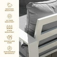 thumbnail image 4 of Cabana Stripe Stone Grey Deep Seating Cushion Set, 4 of 8