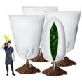 thumbnail image 3 of Winter Plant Cover Freeze Protection Bag with Zipper Drawstring Frost Cloth Reusable Fruit Tree Anti-Bird Insect Prevention Bag, 3 of 9