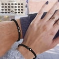 thumbnail image 6 of Carroterr Heart Initial Bracelets 26 Letters Initial Bracelet A-Z Braided Brace Fast Y5M2, 6 of 10