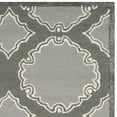 thumbnail image 5 of SAFAVIEH Bella Kaitlyn Geometric Circles Wool Area Rug, Grey/Light Grey, 6' x 9', 5 of 7